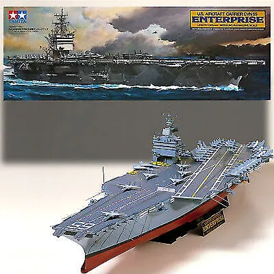 Tamiya 78007 1:350 USS Enterprise Aircraft Carrier Model Kit • $203.20