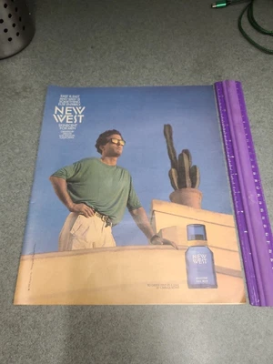 $6 • Buy 1990 NEW WEST Skinscent Men's Cologne Scratch N Sniff Vintage Print Ad