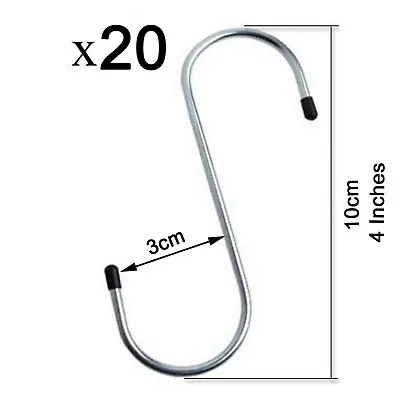 Large Metal S Type Hook Sling Dog Hanger Market Stall Meat Flower Pot Bag Shoe   • £1.95