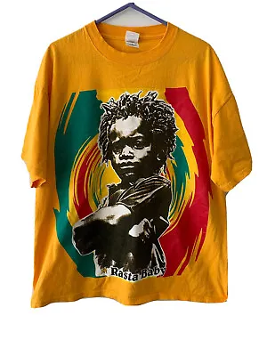 90’s Bob Marley Rasta Baby Reggae Double Sided XL Grunge Hippie Indie T-shirt • $90