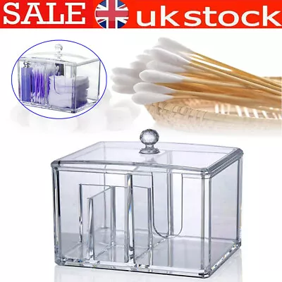 Acrylic Clear Make Up Cosmetic Box Case Storage Holders Organiser Beauty Gift UK • £9.84