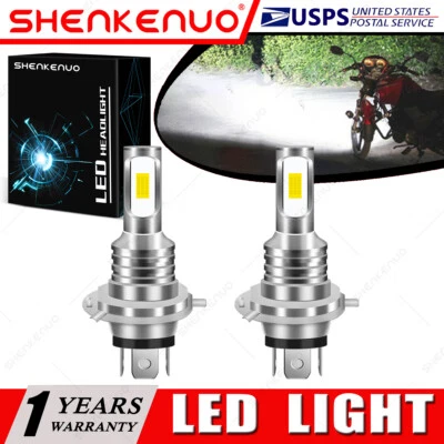 $15.83 • Buy For Yamaha V Star XV250 XVS650 XVS950 2X 9003 LED Headlight Bulb 6000K White YTB