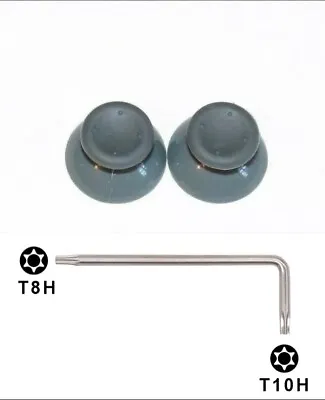 2 For Microsoft Xbox 360 Joysticks Gray Replacement Thumb Sticks Analog Grey • $9.90