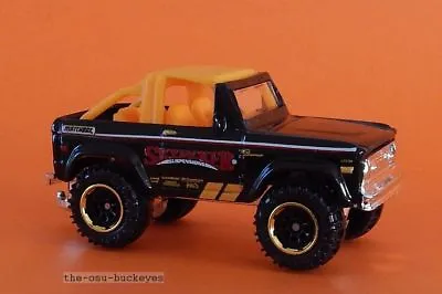 2015 Matchbox Loose 1972 '72 Ford Bronco 4X4 Black Sky Racker Suspensions  • $2.72