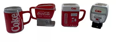 Coca-Cola Vintage Steins 1998 Set Of 4 Can Vending Machine Soda Dispenser  • £23.75