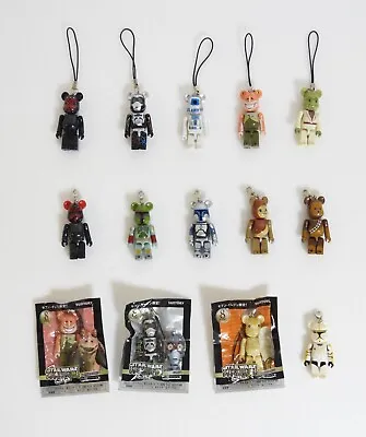 MEDICOM Star Wars Bearbrick Pepsi Promo 14 Mini Figure Charm Set Boba Fett Yoda • $40