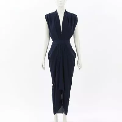 Carla Zampatti Georgette Waterfall Dress Size 8 • $264