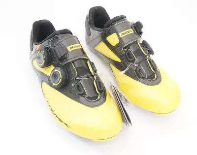 Mavic Cosmic Ultimate II  Carbon Cycle Shoes Men's 4.5 Women's 5.5  Yellow/Black • $65