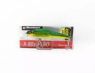 Megabass X-80 SW LBO Sinking Lure GG Golden Lime OB (9789) • $21.90