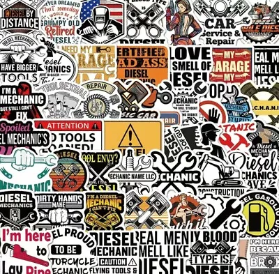 20 Mechanic Stickers Tools Toolbox Car Vehicle Driver Men Funny Meme Lot Bomb • $4.85