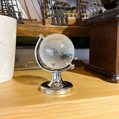 Crystal Earth Globe Creative Exquisite Crystal Ball Mini • $9.91