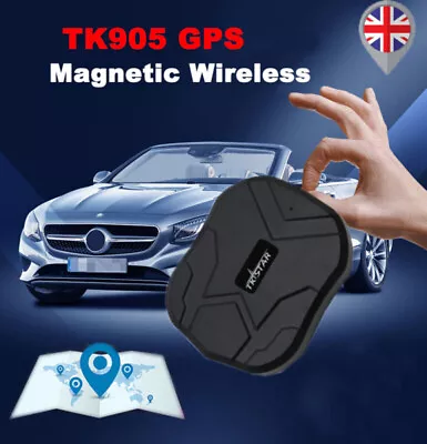 TK905 GPS Tracker Magnetic Wireless Car Van Caravan Vehicle Mini Tracking Device • £47.98