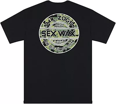 SEXWAX - Camo Short Sleeve Tee - Mens S/S T-Shirt - Black • £24