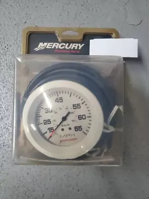 Mercury 65 MPH Speedometer Analog Gauge White 859677A11 SS# 895285A23 • $55