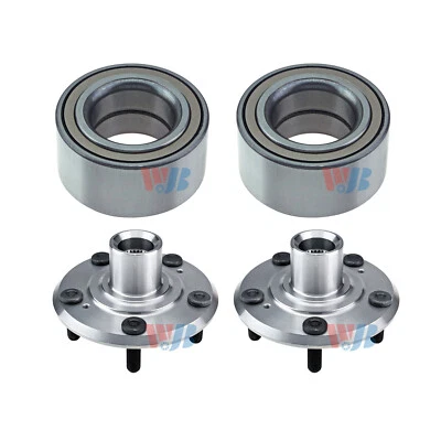 $75.99 • Buy 4Pcs Front Wheel Hub & Bearing Kits For 1997-2001 Honda CR-V CRV Prelude