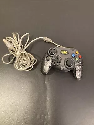 Original XBOX Mad-Catz MicroCon 4536 Gray & Clear Wired Controller Works • $15.99