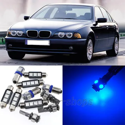 Error Free Blue 11X Interior LED Light Kit For 1997-2003 BMW 5 Series E39 M5 • $11.83