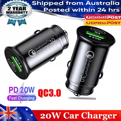 Car Charger USB C Fast Charging Car USB Adapter Travel Type C Dual Port Quick  • $8.99