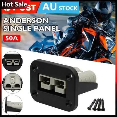 $10.89 • Buy Anderson Plug Flush Mount 50Amp Mounting Bracket Panel Cover For Caravan NEW