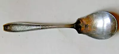 EPNS B In A Diamond Hammered Oval Antique Pattern Silverplated Sugar Spoon • $3