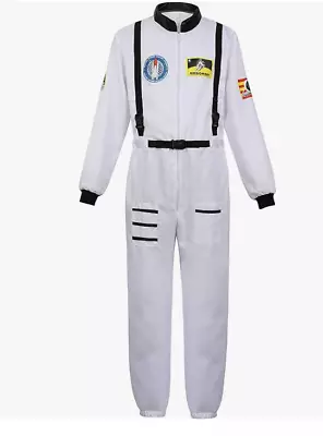 3xl Adult Astronaut Spaceman Costume Coverall Pilot Air Force Flight Jumpsuit • $10.99