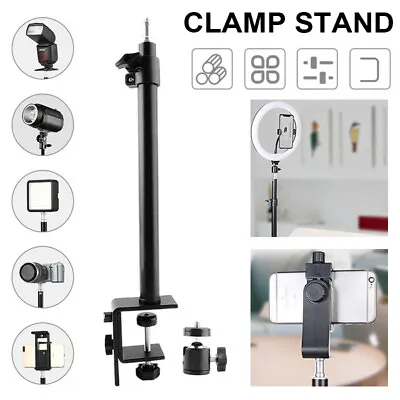 $15.80 • Buy 360° Table Desk Mount Clamp C-Stand 1/4  Ball Head For DSLR Camera Ring Light
