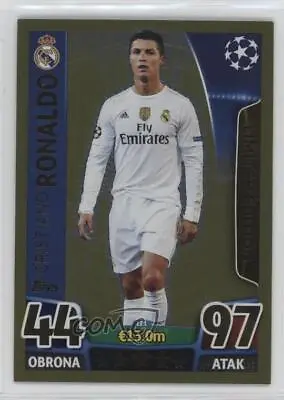 2015-16 Match Attax UEFA Champions League Limited Edition Gold Cristiano Ronaldo • $11.74