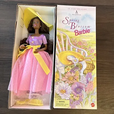 1995 Spring Blossom Barbie Doll Avon Mattel 15202 African American NIB • $7.99