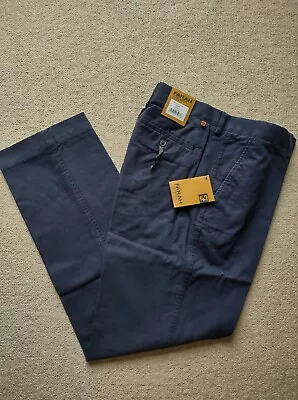 Farah Navy Smart Casual Straight Leg Chino Trousers Pants - Mens Size W38 L31 • £19.99