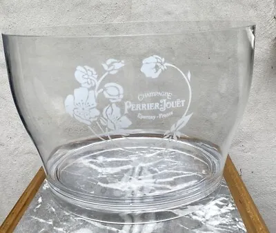 PERRIER-JOUET CHAMPAGNE Double Magnum Acrylic ICE BUCKET Floral Design French • £74.99