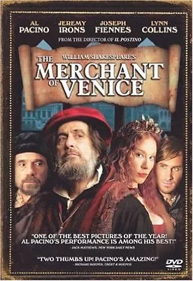 William Shakespeare's The Merchant Of Venice (DVD Al Pacino Jeremy Irons MOVIE • $9.99