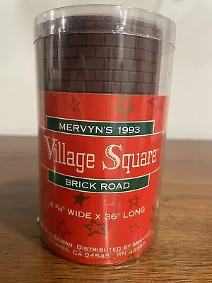 Mervyns Village Square Vinyl Brick Road Mat 4.75  W X 36” L - New Original Box • $15.99