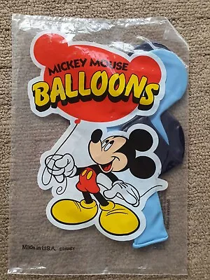 Vintage Disney Mickey Mouse Ballons Made In USA - Sealed • £11.78