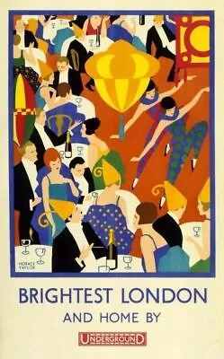 Brightest London Underground 1924 Vintage Travel Retro City Country Wall Posters • £3.63