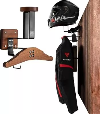 Motorcycle Helmet Holder Wall Mount Tactical Gear Holder With Helmet Stand A... • $49.04