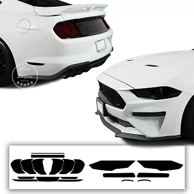 Fits 18-22 Ford Mustang Complete Head Tail Light Smoke Tint Kit Cover Accessory • $40.99