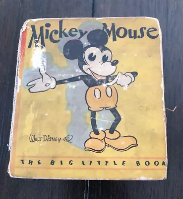 1933  Skinny Mickey Mouse 1st Print. Big Little Book • $29.95