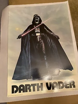 Vintage Star Wars Darth Vader 1977 Poster Board 20 X28  Twentieth Century-Fox • $150