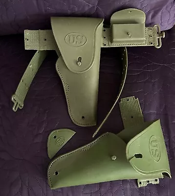 Vintage  Kusan  Us Army  Holster  And Belt   Read All Details  Marx • $75