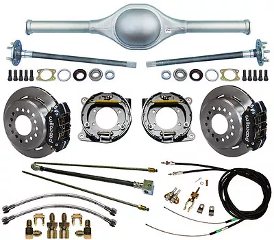 Currie 9  Ford 60  Street Rod Rear End & Wilwood Disc Brakeslinescablehotrat • $2599.99