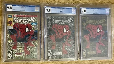 1990 Spider-Man 1 Comic Lot Set Green Silver Gold CGC 9.8 Todd Mcfarlane Marvel • $339