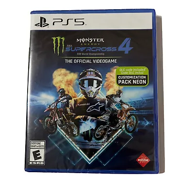 Monster Energy Supercross 4 (Sony PlayStation 5 PS5 2021) Sealed  • $19.71