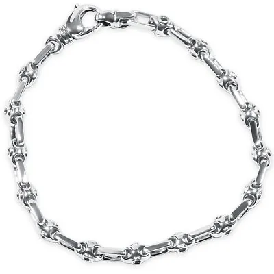 Men's Link 14k Gold (17gram) Or Platinum (27gram) 5mm Bracelet 8.5  • $1358.47