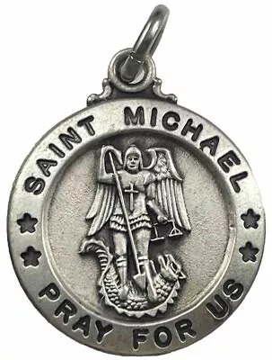 Vintage Catholic Sterling Silver St Michael  Medal 5.2 Grams Silver • $34.99