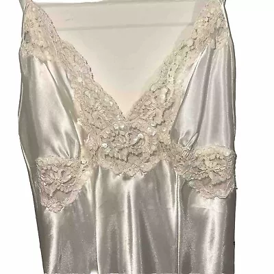 Vintage 1990's Bridal Nightgown And Robe Set Victoria's Secret Honeymoon • $54.99