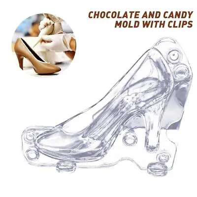 3D High Heel Shoe Mold Chocolate Candy Cake Mould Decorating Jelly Ice Soap Mold • £2.27