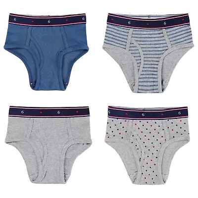 Buyless Fashion Boys Brief In Assorted Colors Soft Cotton Underwear 4 Pack • $18.47