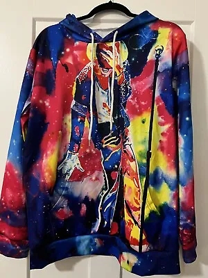 U Look Ugly Today Michael Jackson Hoodie Graffiti Printed On Both Sides Size XL • $40