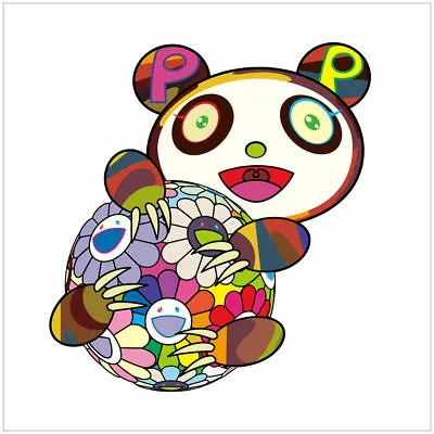 Takashi Murakami A Panda Cub Hugging A Ball Of Flowers Print Kaikai Kiki ED 100 • $2640