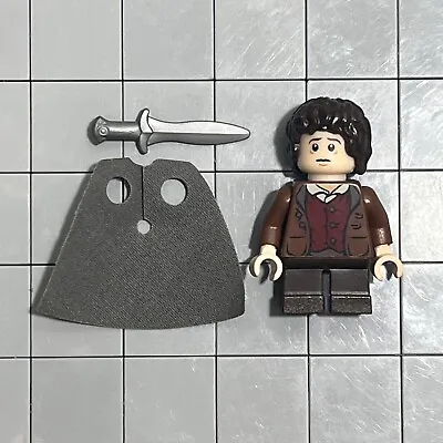 Lego Frodo Baggins Minifigure Dark Bluish Gray Cape (lor003) A6 30 • $19.99